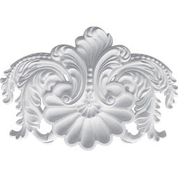 Ekena Millwork 18 1/4"W x 12 3/8"H x 1 3/4"P Shell Center Onlay ONL18X12X01SH - main